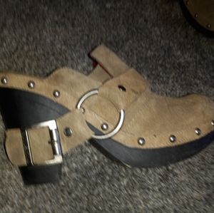 Rocketdog Mules with buckle accent